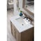 James Martin Vanities Bristol 30in Single Vanity, Whitewashed Walnut w/ 3 CM Carrara Marble Top 157-V30-WW-3CAR - alternate 4